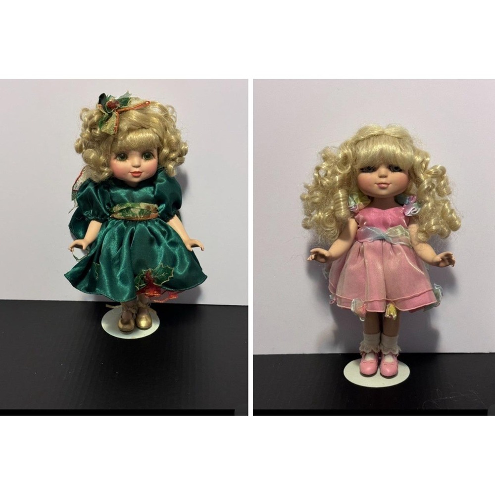 Marie Osmond 12" Porcelain Dolls, Lot of 2 Adora Belle Collection Vintage 2007
